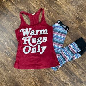 Warm hugs only pajama set